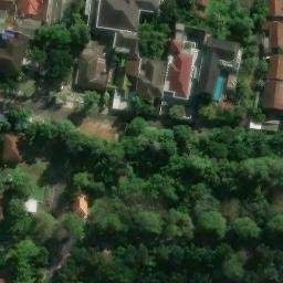 Sand Volleyball Court in Semarang, JT — aerial view