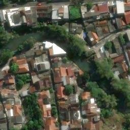 Sand Volleyball Court in Semarang, JT — aerial view
