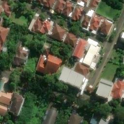 Sand Volleyball Court in Semarang, JT — aerial view