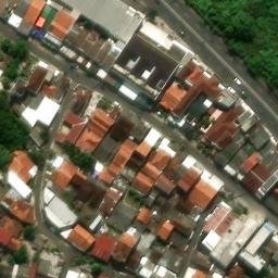 Sand Volleyball Court in Semarang, JT — aerial view