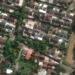 Sand Volleyball Court in Semarang, JT — aerial view