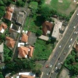 Sand Volleyball Court in Semarang, JT — aerial view