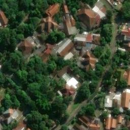 Sand Volleyball Court in Semarang, JT — aerial view
