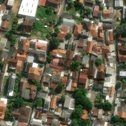 Sand Volleyball Court in Semarang, JT — aerial view