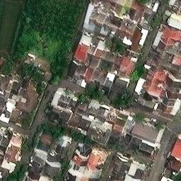 Sand Volleyball Court in Semarang, JT — aerial view