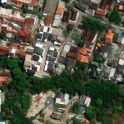 Sand Volleyball Court in Semarang, JT — aerial view
