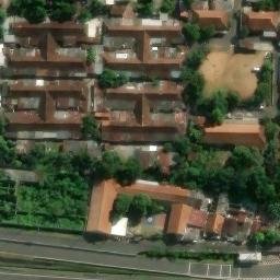 Sand Volleyball Court in Semarang, JT — aerial view