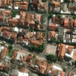 Sand Volleyball Court in Semarang, JT — aerial view