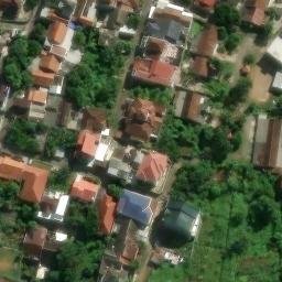 Sand Volleyball Court in Semarang, JT — aerial view