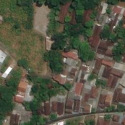 Sand Volleyball Court in Semarang, JT — aerial view