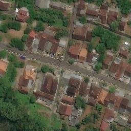Sand Volleyball Court in Semarang, JT — aerial view