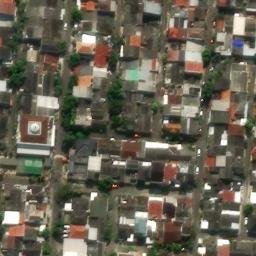 Sand Volleyball Court in Semarang, JT — aerial view