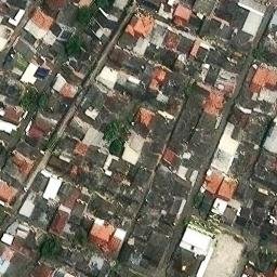 Sand Volleyball Court in Batursari, JT — aerial view