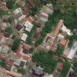 Sand Volleyball Court in Semarang, JT — aerial view