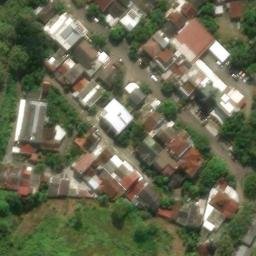 Sand Volleyball Court in Semarang, JT — aerial view