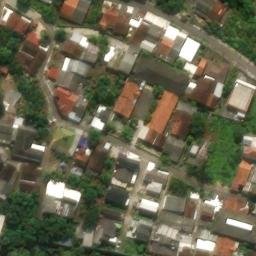 Sand Volleyball Court in Semarang, JT — aerial view