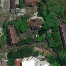 Sand Volleyball Court in Semarang, JT — aerial view