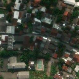 Sand Volleyball Court in Semarang, JT — aerial view