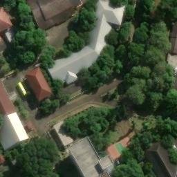 Sand Volleyball Court in Semarang, JT — aerial view