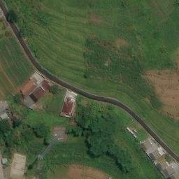 Sand Volleyball Court in Semarang, JT — aerial view