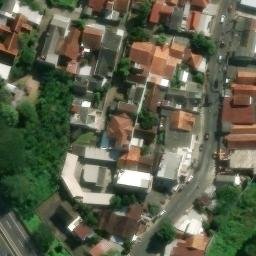 Sand Volleyball Court in Semarang, JT — aerial view