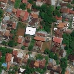 Sand Volleyball Court in Semarang, JT — aerial view