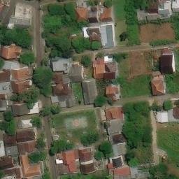 Sand Volleyball Court in Semarang, JT — aerial view