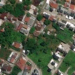 Sand Volleyball Court in Semarang, JT — aerial view