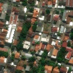 Sand Volleyball Court in Semarang, JT — aerial view