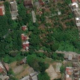 Sand Volleyball Court in Semarang, JT — aerial view
