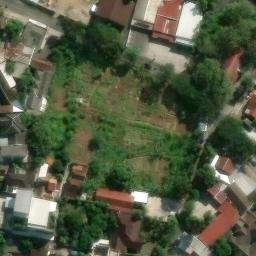 Sand Volleyball Court in Semarang, JT — aerial view