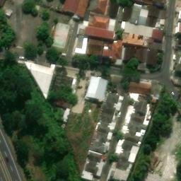 Sand Volleyball Court in Semarang, JT — aerial view