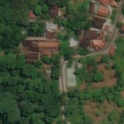 Sand Volleyball Court in Semarang, JT — aerial view