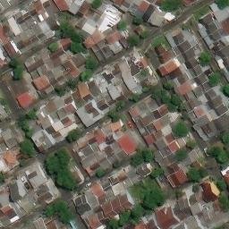 Sand Volleyball Court in Semarang, JT — aerial view