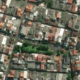 Sand Volleyball Court in Semarang, JT — aerial view