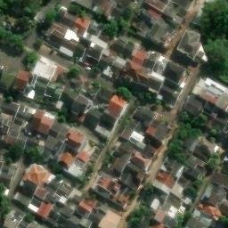 Sand Volleyball Court in Semarang, JT — aerial view