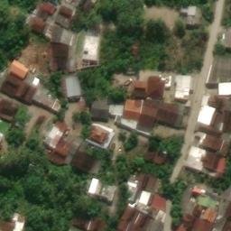 Sand Volleyball Court in Semarang, JT — aerial view
