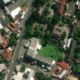 Sand Volleyball Court in Kota Semarang, JT — aerial view