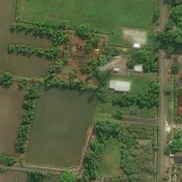 Sand Volleyball Court in Plumpang, JI — aerial view