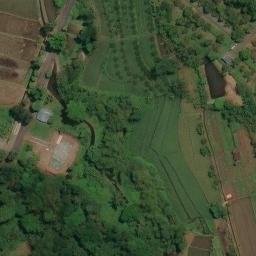 Sand Volleyball Court in Semarang, JT — aerial view