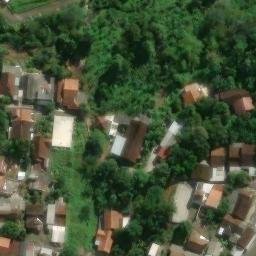 Sand Volleyball Court in Semarang, JT — aerial view