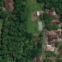 Sand Volleyball Court in Semarang, JT — aerial view