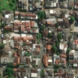 Sand Volleyball Court in Semarang, JT — aerial view