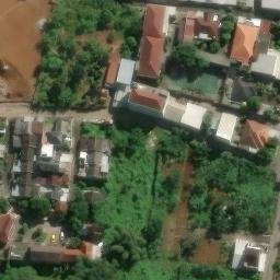 Sand Volleyball Court in Semarang, JT — aerial view