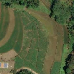 Sand Volleyball Court in Getas, JT — aerial view