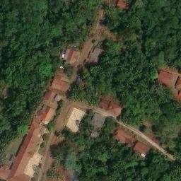 Sand Volleyball Court in Sukasari, JB — aerial view