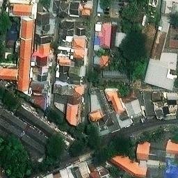 Sand Volleyball Court in Surabaya, JI — aerial view