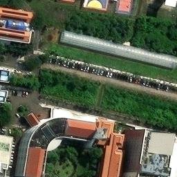 Sand Volleyball Court in Surabaya, JI — aerial view