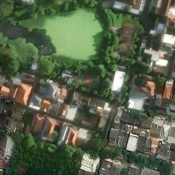 Sand Volleyball Court in Surabaya, JI — aerial view