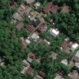 Sand Volleyball Court in Serayu Larangan, JT — aerial view